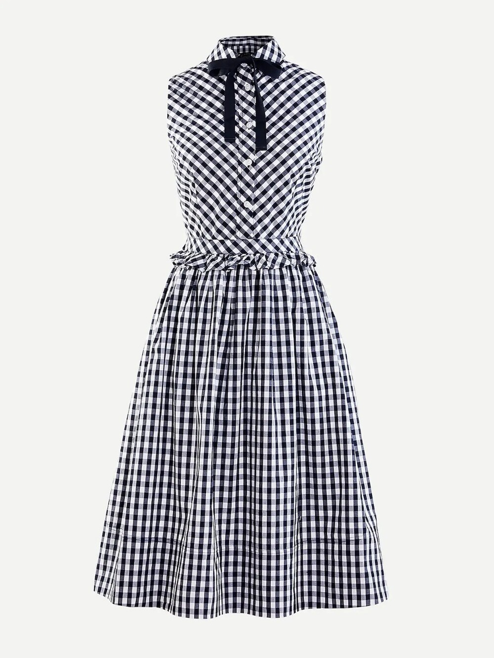 JCrew Gingham Shirt Midi Dress Size 10